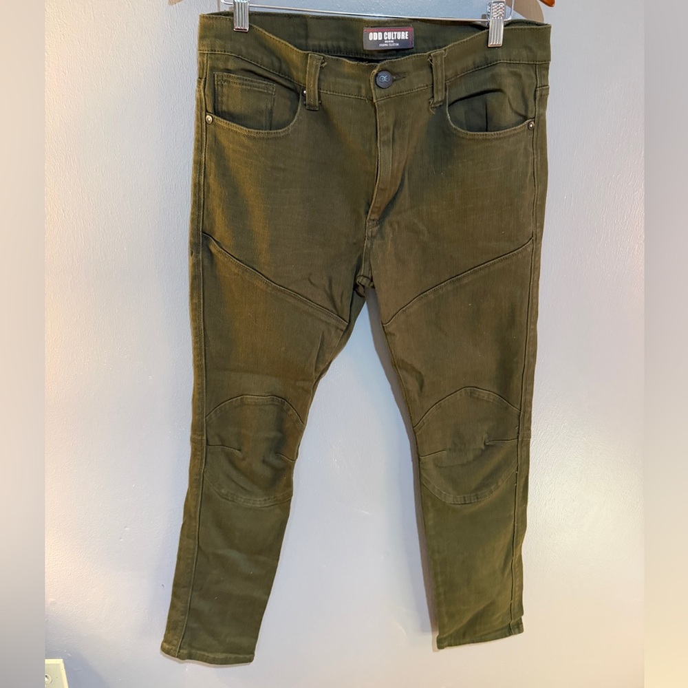 Olive Skinny Men Jeans